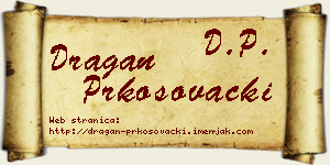 Dragan Prkosovački vizit kartica